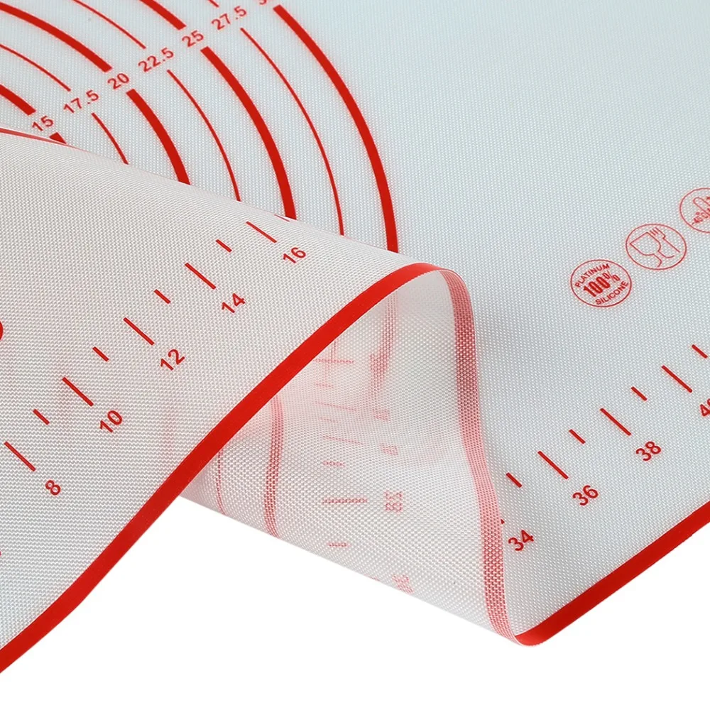 1PC Non Stick Silicone Baking Mats Liners Cake Rolling Cuttinig Pizza Dough Fondant Mat Pastry Sheet Accessories Supplies Items | Дом и сад