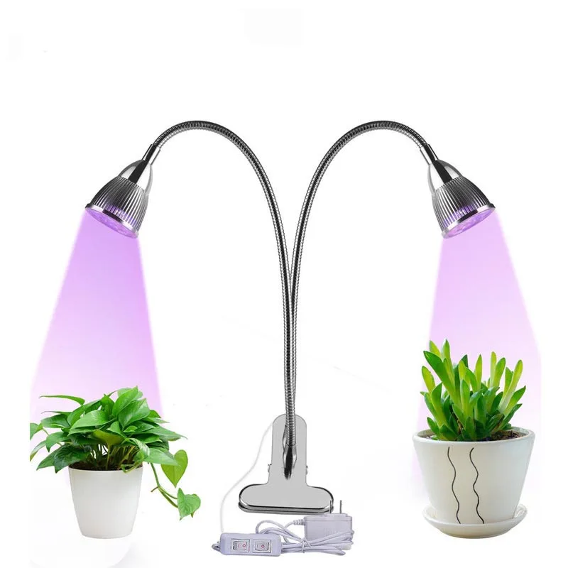 Полный спектр 18 Вт LED Grow Light 360 градусов гибкий держатель лампы клип Светодиодная