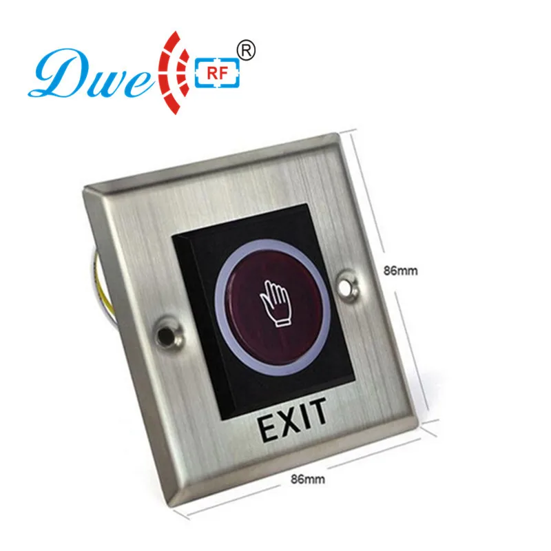 Кнопка доступа cotntrol exit 12V Встроенная инфракрасная кнопка из нержавеющей стали| |