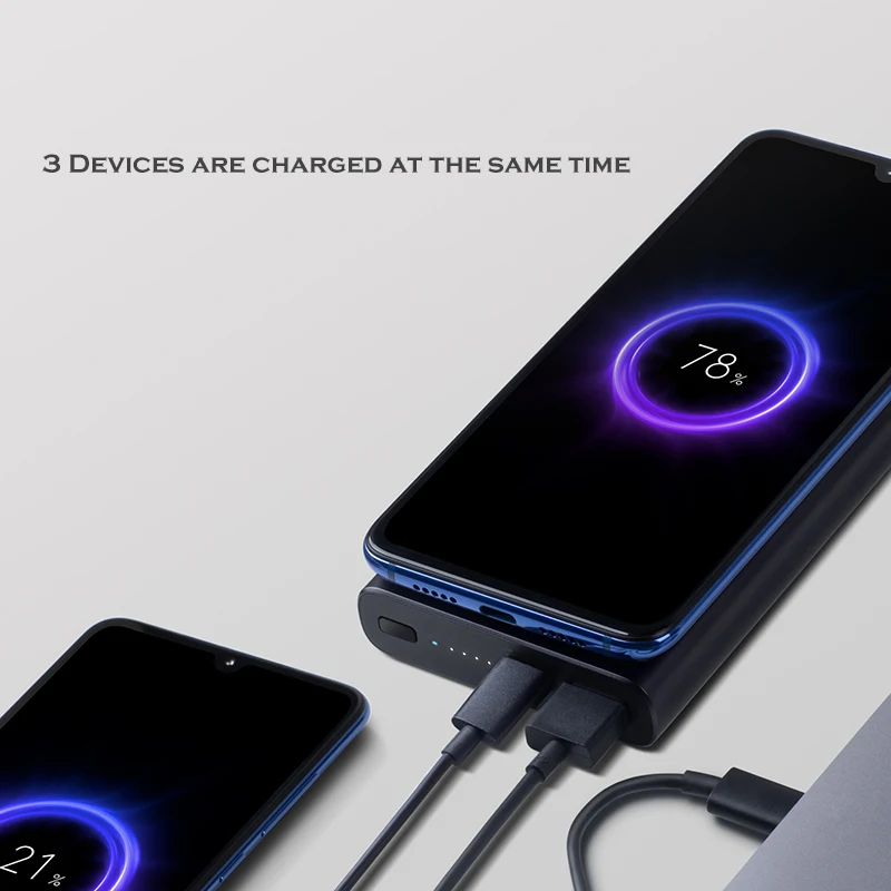 В наличии оригинальный Xiaomi 10 Вт макс беспроводной внешний аккумулятор 10000 мАч Qi