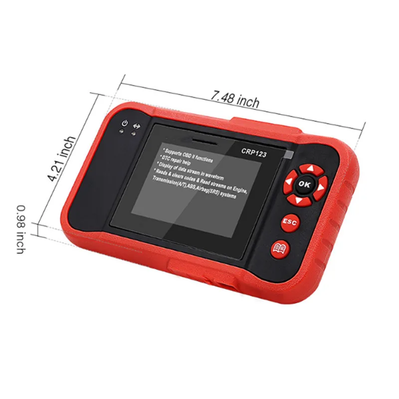 OBDII Code Reader Сканер Тесты двигателя/ABS/SRS/AT CRP123 инструмент диагностики авто|Запчасти