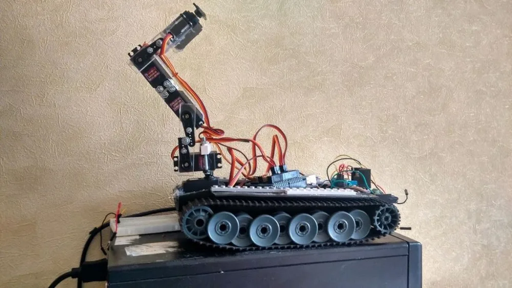 Экономный 2WD Немецкий Тигр Танк робот шасси 1:32 arduino комплект Raspberry Pi DIY большой запас