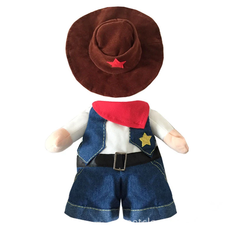 Cowboy Забавный костюм для домашних животных ковбой Косплей Костюм для кошек Хэллоуин Рождество Одежда для собак Вечерние наряды Одежда для собак Одежда для кошек - Цвет: Cowboy