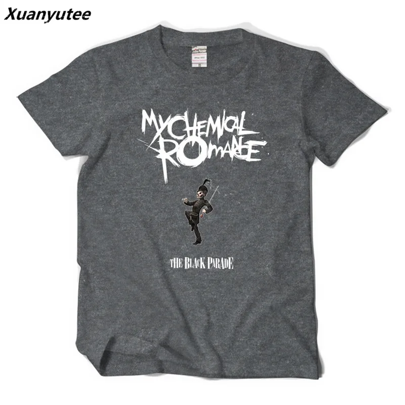 Xuanyutee 2018 Новинка MCR Rocks футболка мужская с принтом My Chemical Romance черная парадная