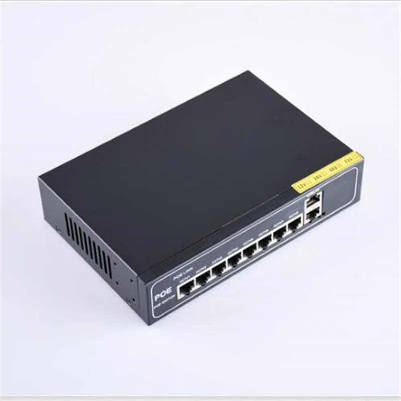 ANDDEAR 24 v 8 портовый гигабитный коммутатор poe 8*100/1000 Мбит/с POE и разъёмы 2*100/1000 на