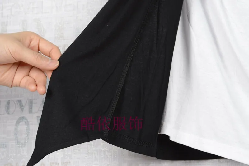 Новинка 2016 повседневная мужская футболка с имитацией двух предметов для