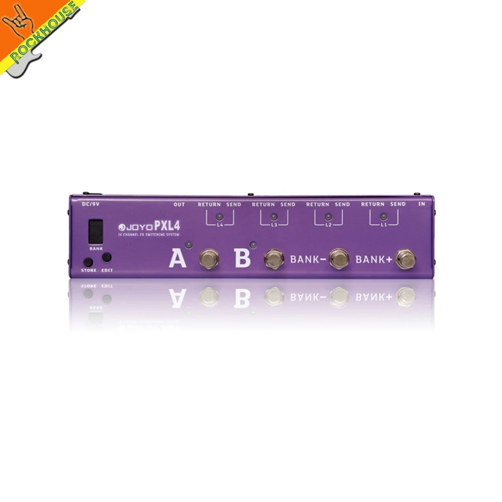 PXL4 Purple JOYO гитарный педаль эффектов Управление Лер программируемая система распределения педаль эффектов петлер Stompbox станция управления - Цвет: PXL4 Purple