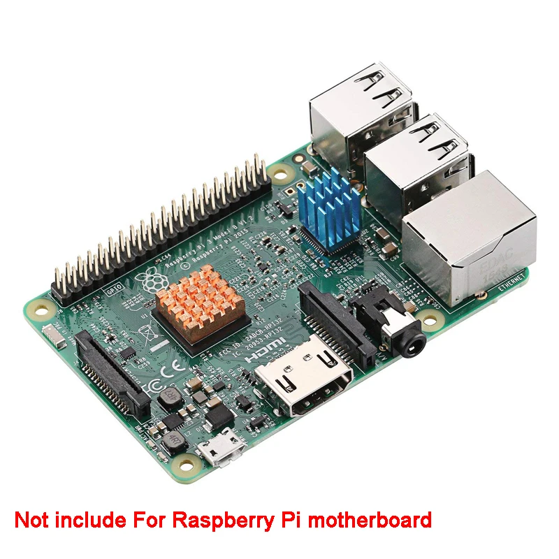 8 шт./компл. охлаждающий медный радиатор для Raspberry Pi VGA RAM охлаждающие радиаторы