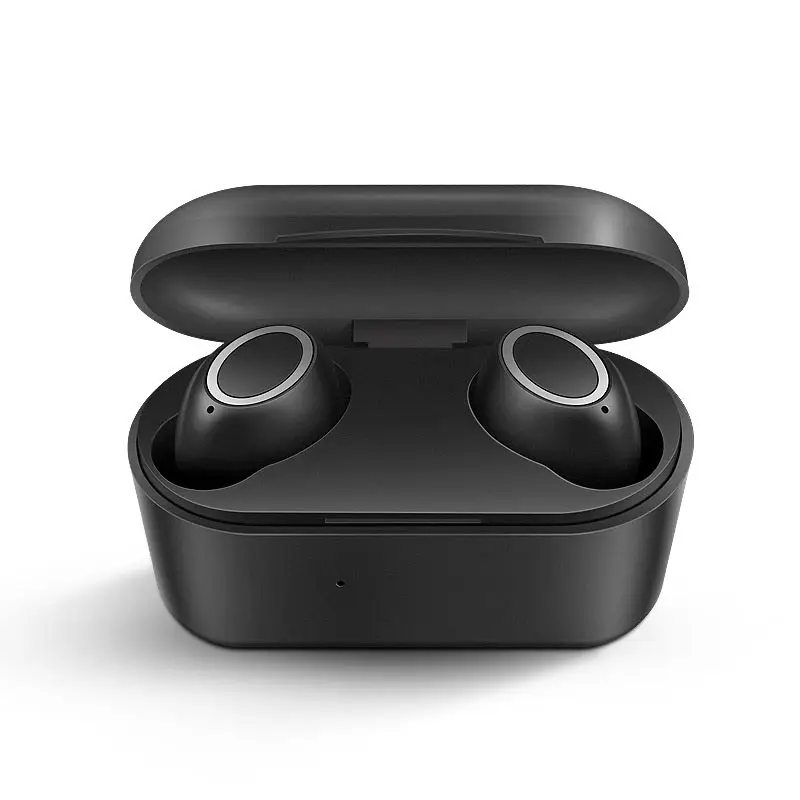 Black VOULAO Wireless Headphone Bluetooth V5.0 Earphones TWS In-Ear Handsfree Headset Sport Earbuds For IOS Android With Charging Case - Цвет: Black