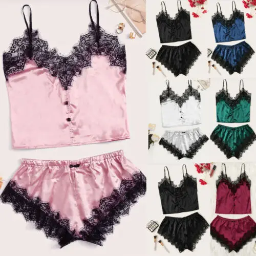 Сексуальное женское кружевное ночное белье мини платье Babydoll Нижнее Белье для