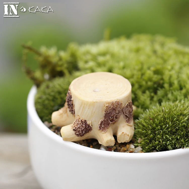 Полимерный деревянный Базовый коврик пень украшение для дома фигурка Моха