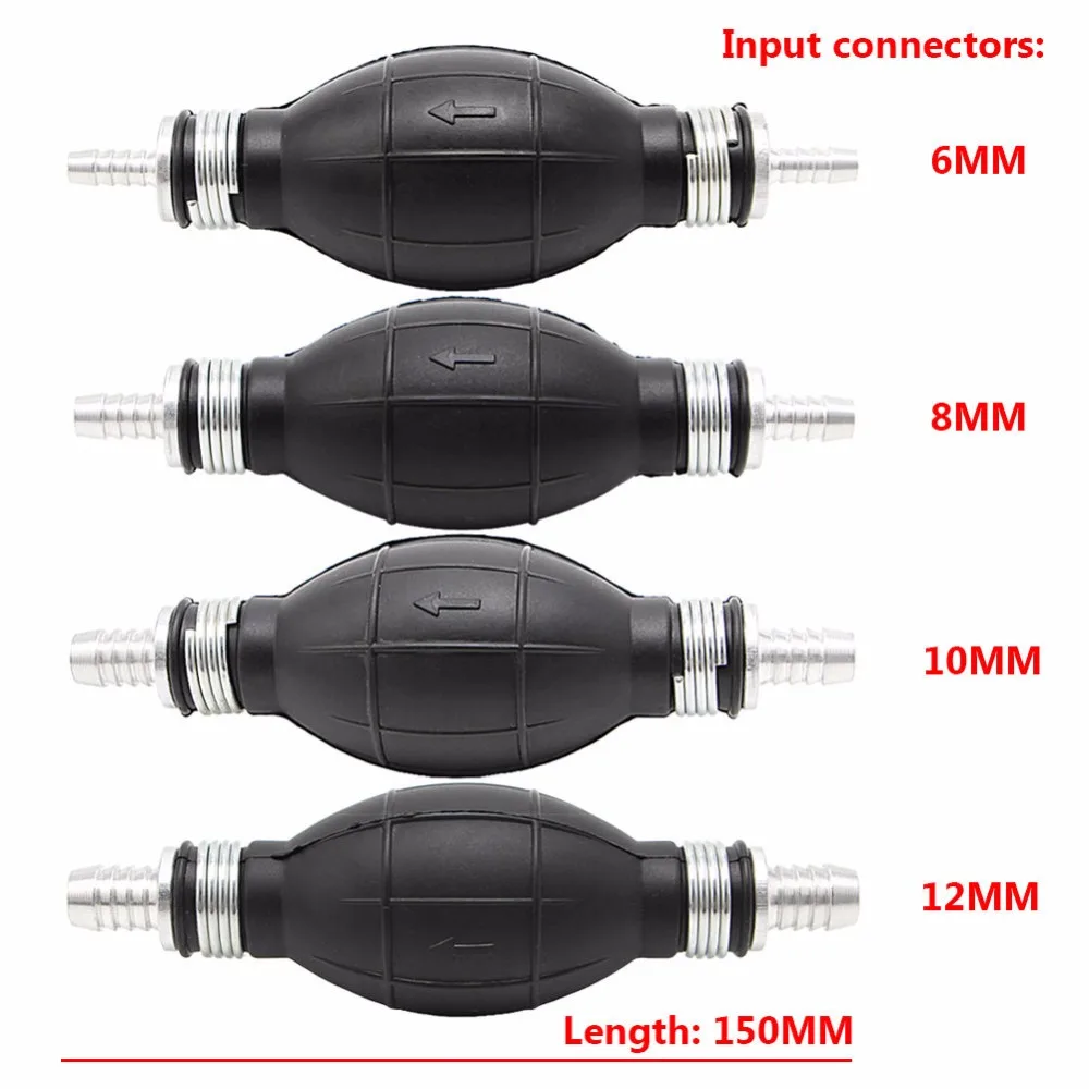 Резиновая и алюминиевая топливная леска насос праймера ручной Праймер