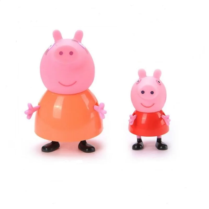 4 шт. Peppa Pig Джордж Семейный комплект для мамы и папы экшен коллекция оригинал Pelucia