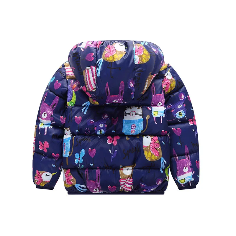 Обувь для мальчиков зимние хлопковые Перо Подпушка пальто Детская верхняя