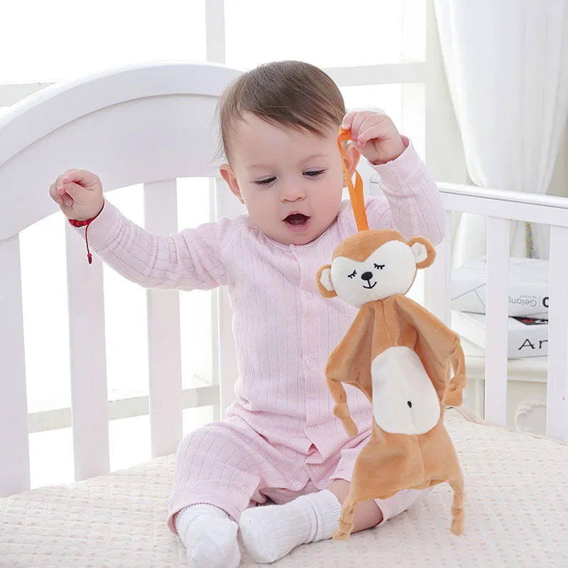 

Baby Plush Toys Soothe Appease Towel Soft Stuffed Rabbits Comforting Towel Educational Toy 0-12 Months Baby Infant Sleeping Toys