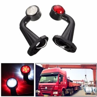 1 pair 12 led elbow side marker light indicator lamp 12v 24v truck trailer caravan tail light