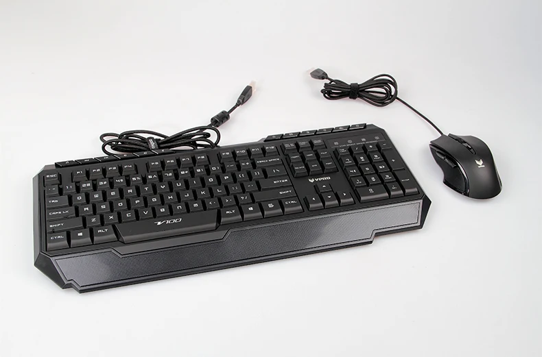 Rapoo V100 Programmable keys Gaming Keyboard 116 Button + Smart breathing Light Mice Backlight Mouse Combo | Компьютеры и офис