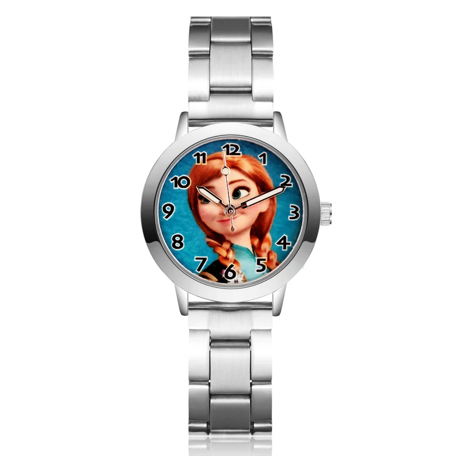 

Cartoon Pretty style Children's Watches Kids Student Girls boys Quartz Metal steel Wrist Watch JA116
