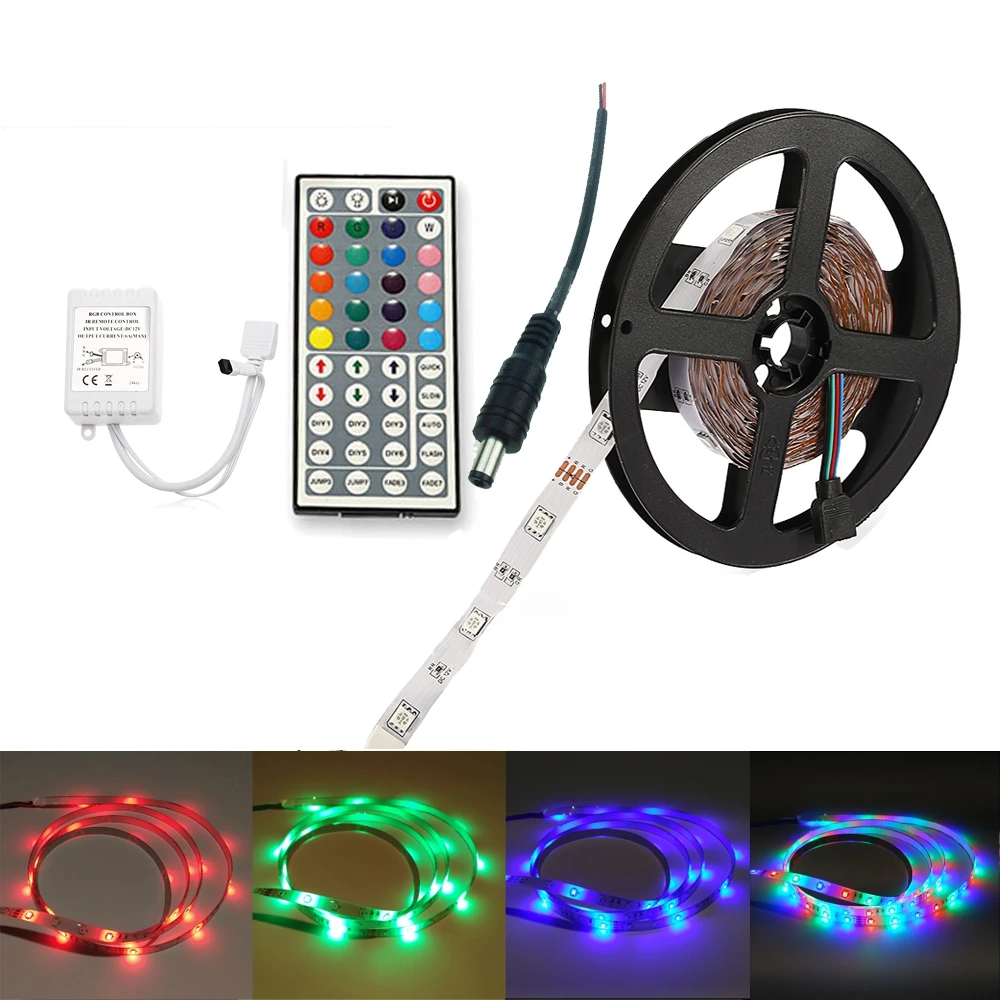 

Гирлянсветильник светодиодная RGB SMD2835, 2018 кнопки, 5 м, 24 Вт