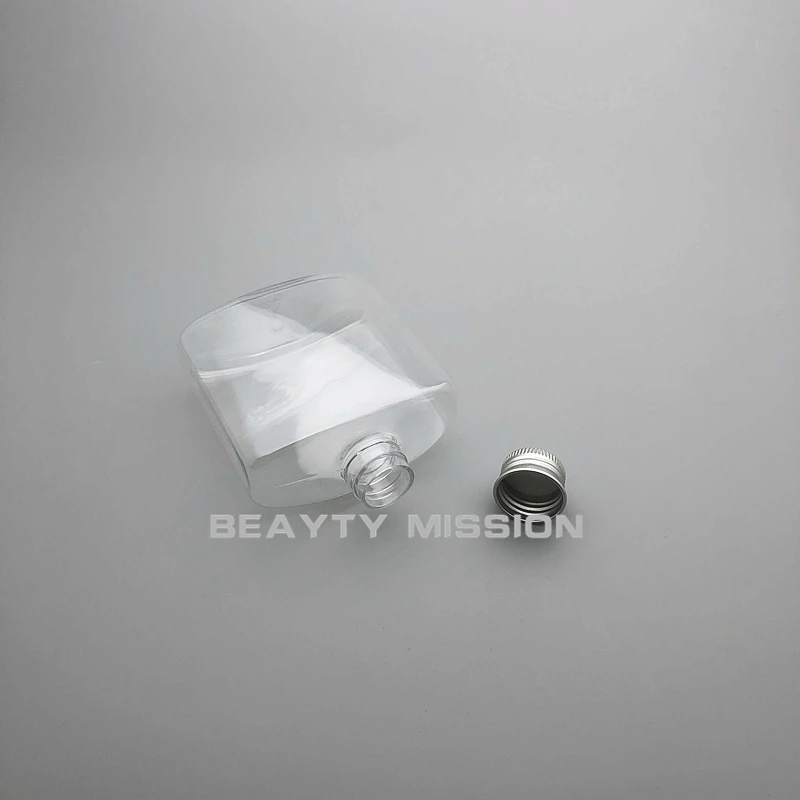 BEAUTY MISSION прозрачная 250 мл 24 шт. пустая квадратная плоская бутылка для сока