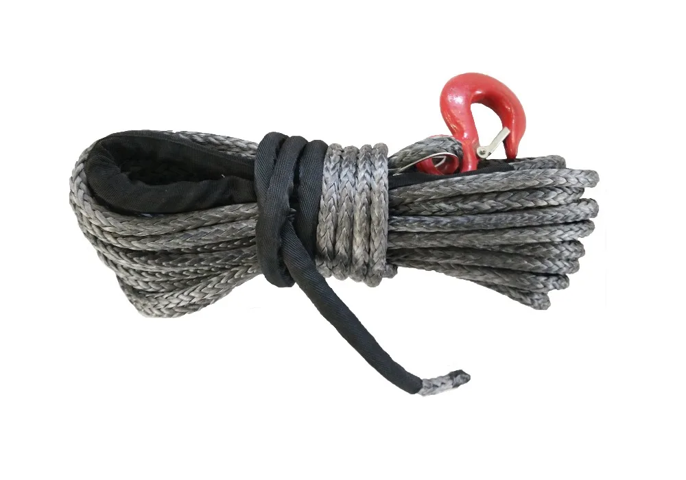 12 мм x 30 м UHMWPE синтетическая трос лебедки с крючком для ATV/UTV/4WD/4X4/OFFROAD | Автомобили и