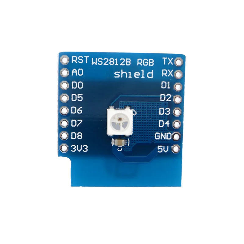 WS2812B щит RGB для WeMos D1 mini WS2812 ESP8266 плата модуля | Электронные компоненты и