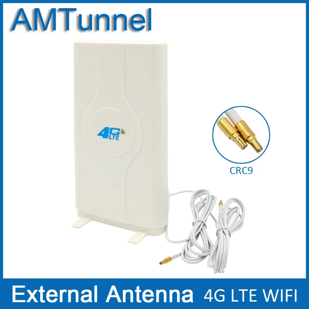 CRC9 3g 4G LTE антенна 4G MIMO антенна TS9 Внешняя панель Антенна CRC9 SMA разъем 2 м 700-2600 МГц для 3g 4G huawei маршрутизатор модем - Цвет: CRC9
