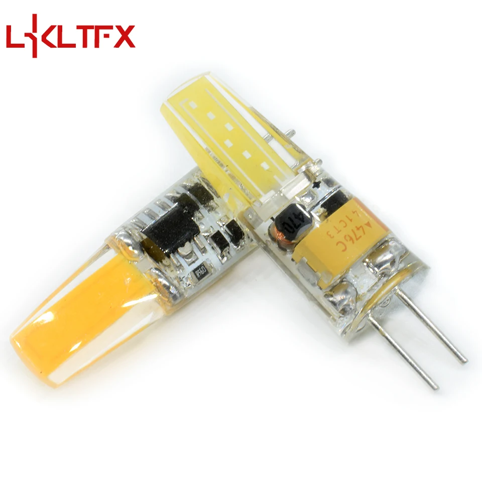 LKLTFX 360 угол луча лампа кукуруза G4 светодиодный Светодиодная COB 1505 AC DC 12V
