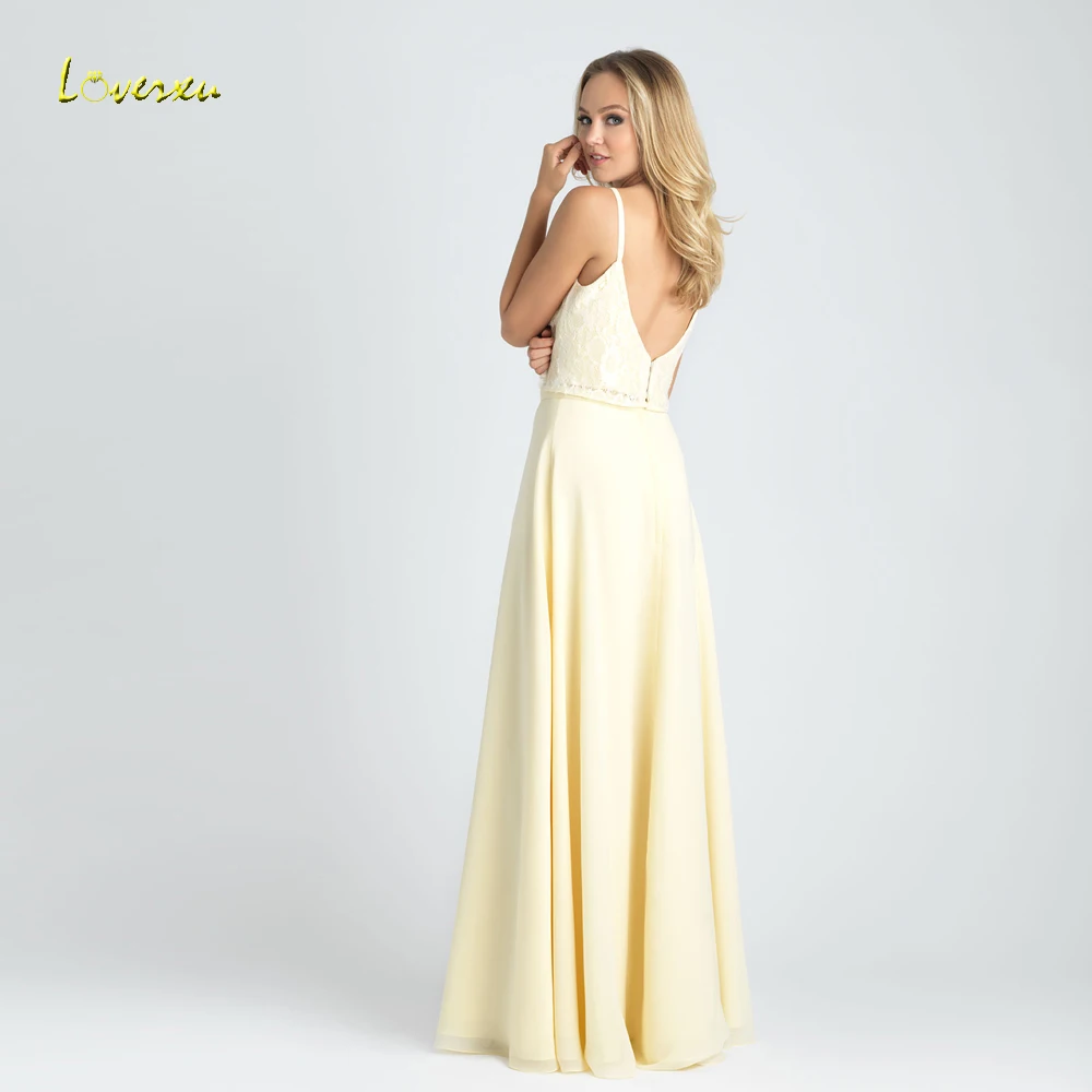 Loverxu vestido de festa Longo роскошное кружевное платье подружки невесты 2018 сексуальное с