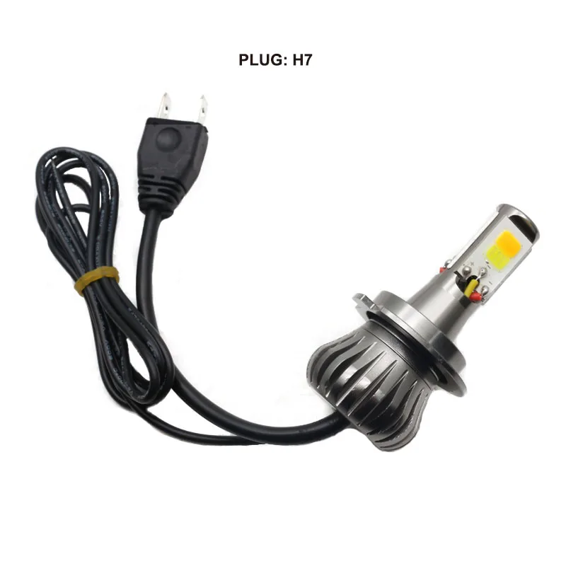 Автомобильная светодиодная Поворотная лампа H7 Plug высокая мощность монолитный