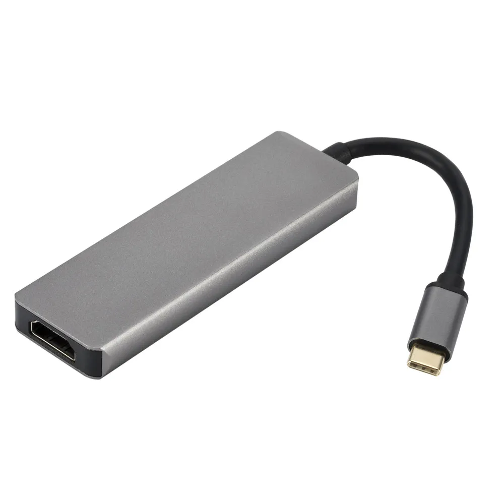 Type C USB3.0 концентратор с 4K HDMI SD/TF карта порт конвертер для MacBook адаптер Pro аксессуар