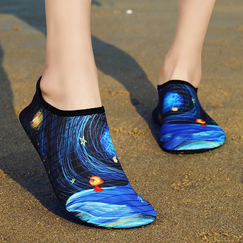 Тапочки летние кроссовки для йоги фитнеса носки Аква пляжа воды моря плавания