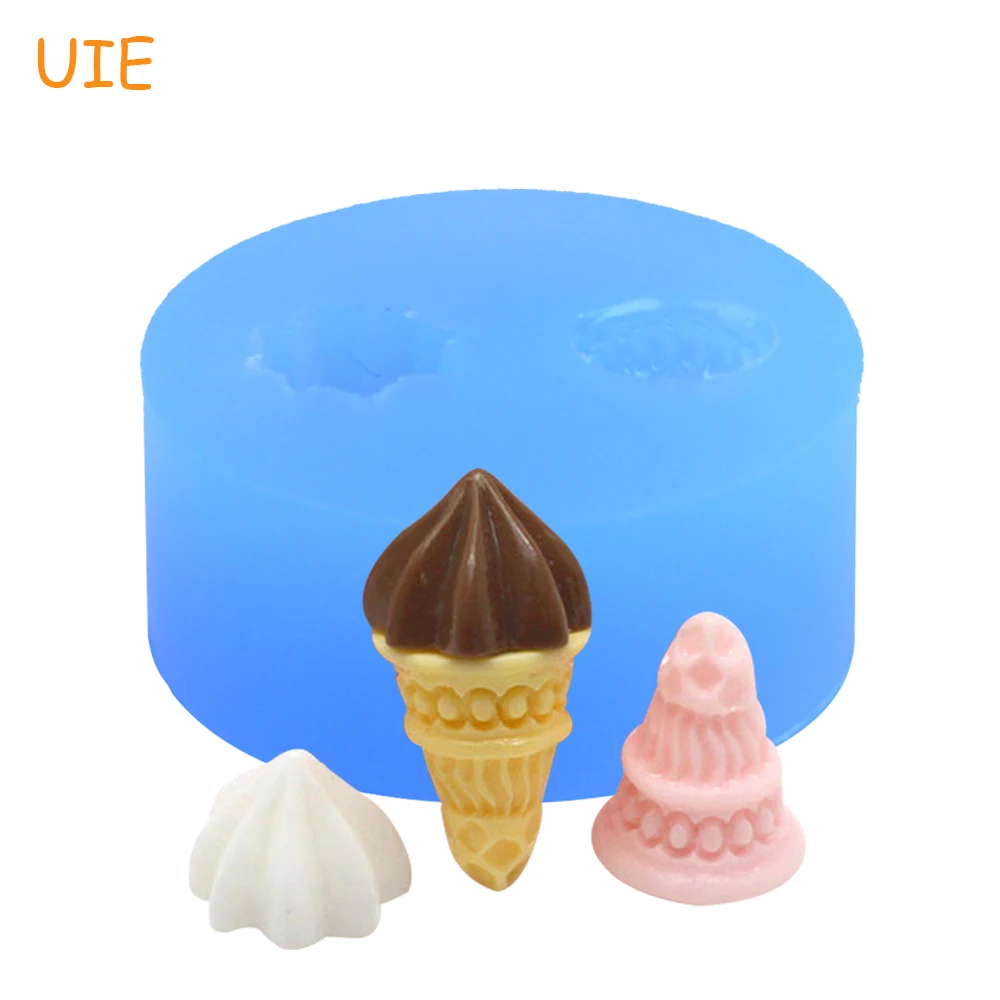 XYL061U один набор 1 шт форма Icecream Гибкая силиконовая Icrecream конус и крем|silicone mould|flexible