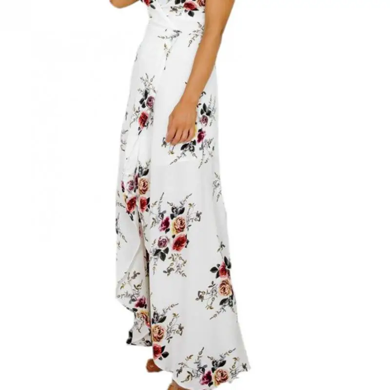 Женское пляжное платье с V образным вырезом и принтом|beach dress|print dressbrand dress |