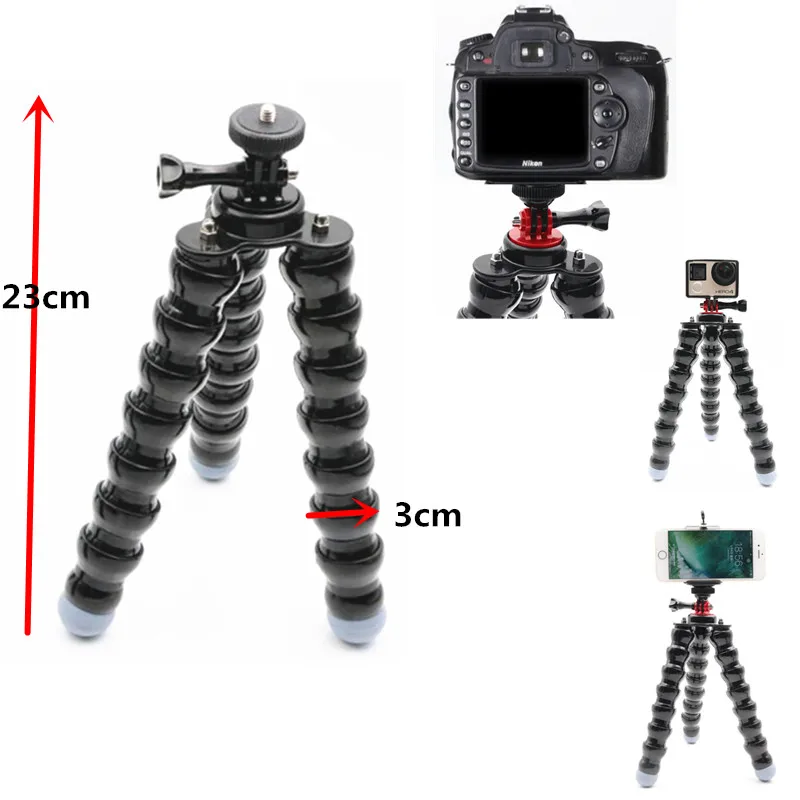 Челюсти Flex монопод Штатив для GoPro Canon Nikon Sony Камера Таблица стол штатив|jaws flex gopro|mount
