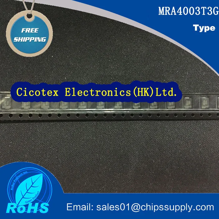 

100pcs/lot MRA4003T3G SMA DIODE GEN PURP 300V 1A SMA