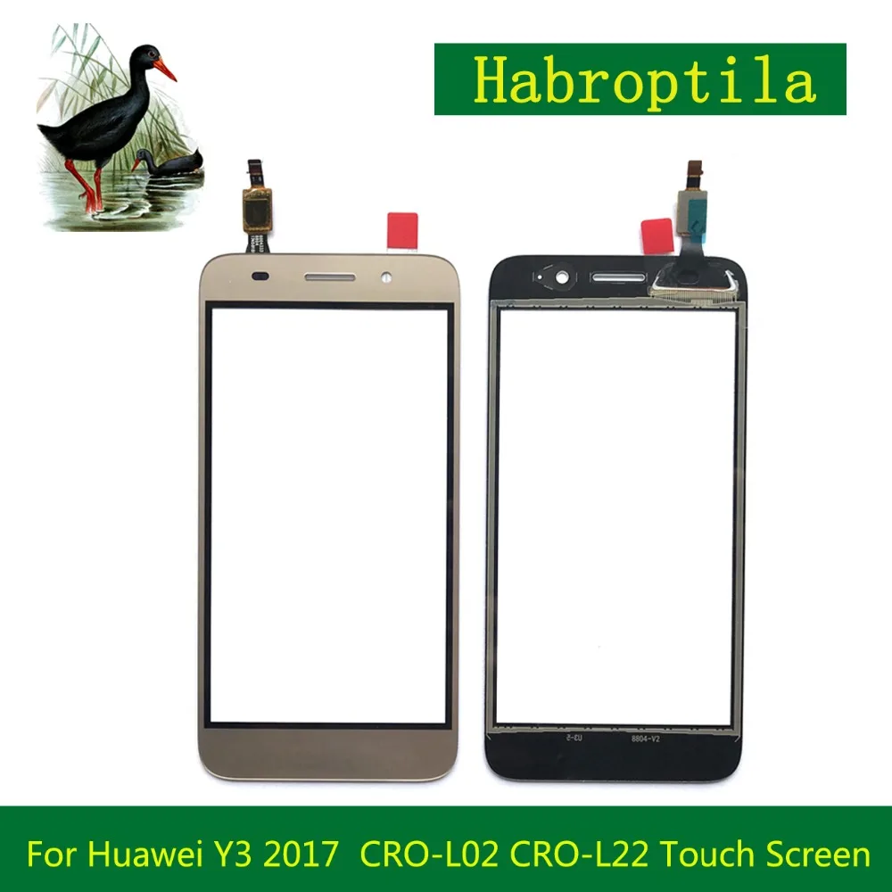 Высокое Качество 5 0 &quotдля huawei Y3 2017 CRO U00 L02 L22 графический сенсорный экран Внешний