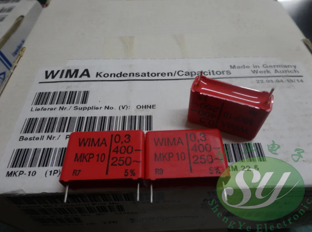 

2020 hot sale 10pcs/20pcs WIMA MKP10 0.3uF/400V 300nF for 0.33uF 330nF 334 new film capacitor 22m Audio capacitor free shipping