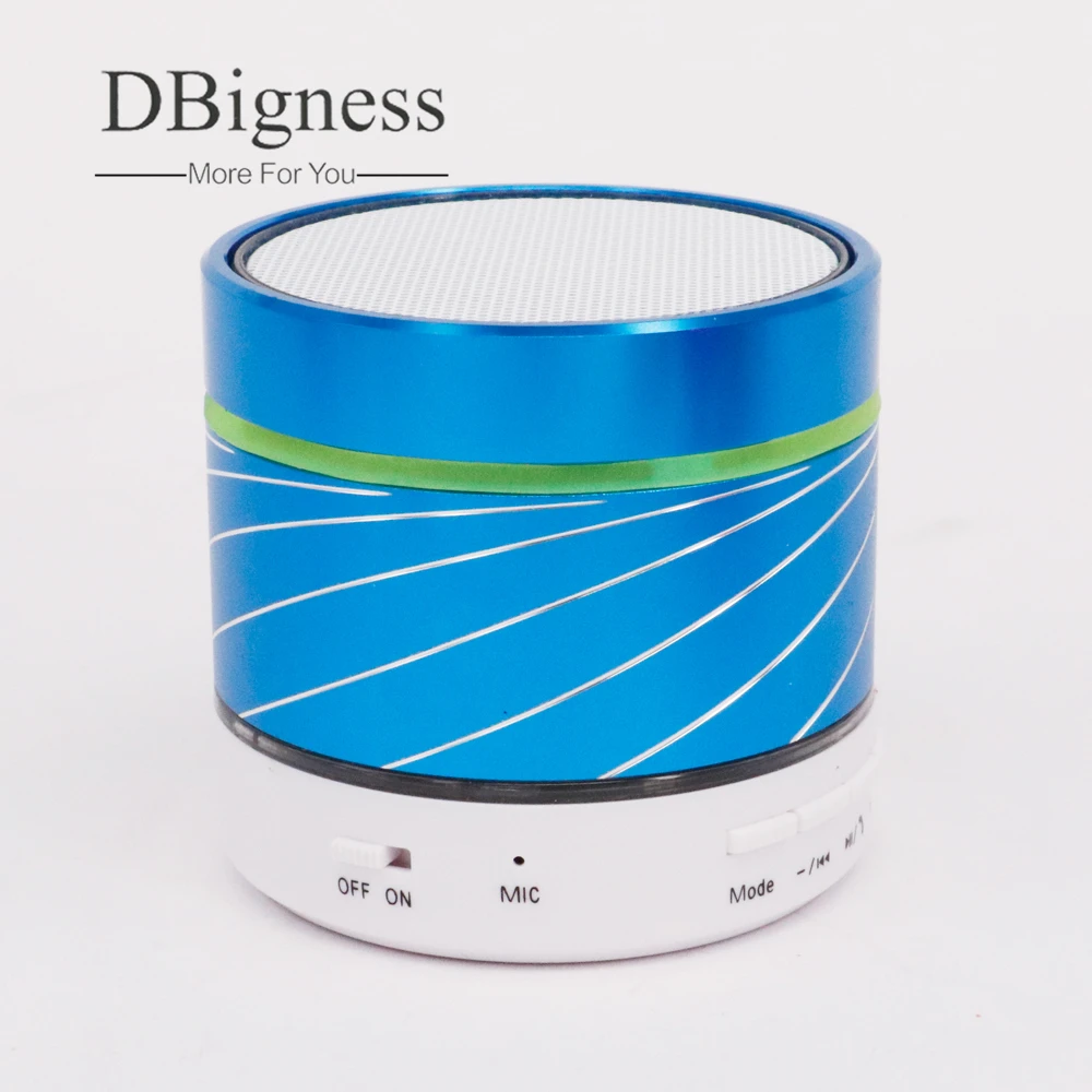 Dbigness Свет Портативный Мини Металл беспроводной Bluetooth динамик сабвуфер музыка