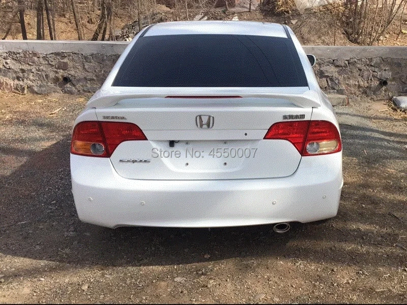 Для honda civic 2006 2007 2008 2009 2010 2011 Высокое качество ABS пластиковый спойлер на задний багажник, крыло для honda civic