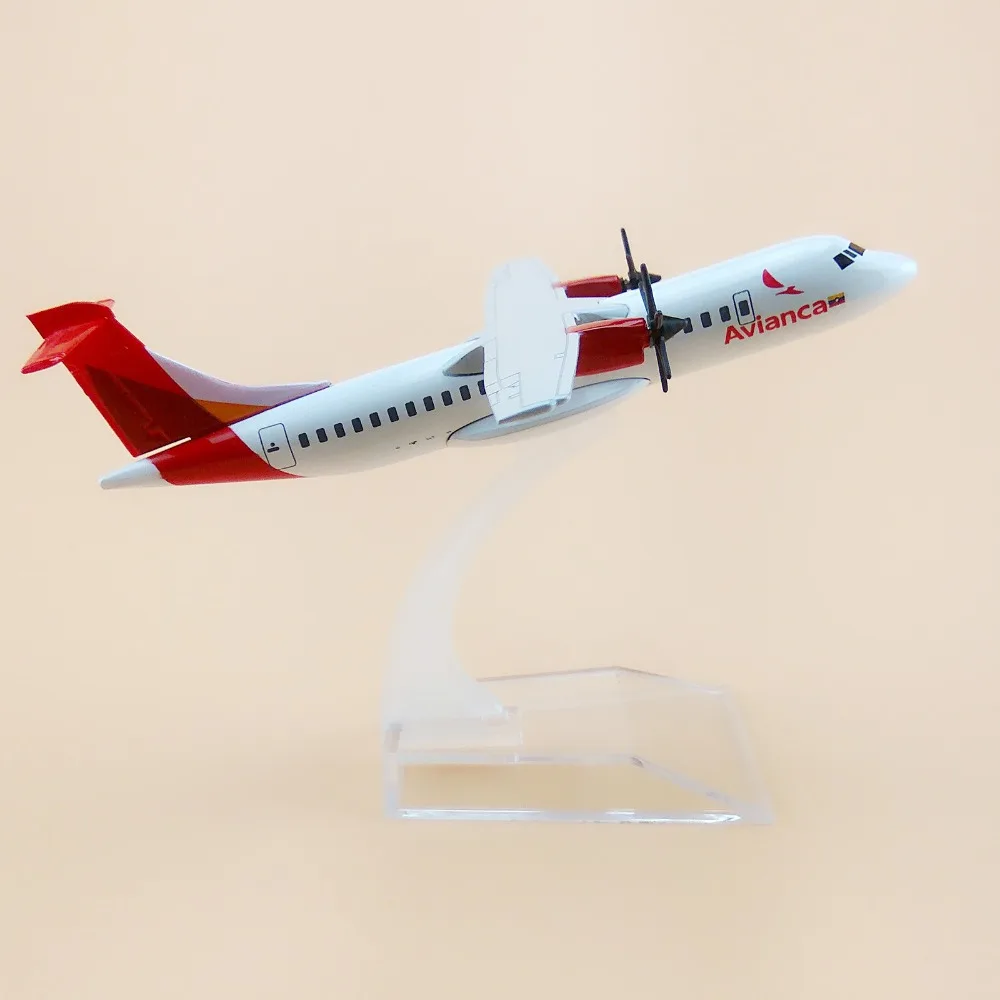 Air Avianca ATR 600 Airlines ART Airways Aircraft 16 см металлическая модель самолета Модель с
