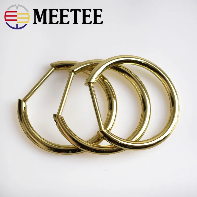 1 шт. Meetee 3 см Металл D кольцо Пряжка открываемые съемные винты для сумки ремень