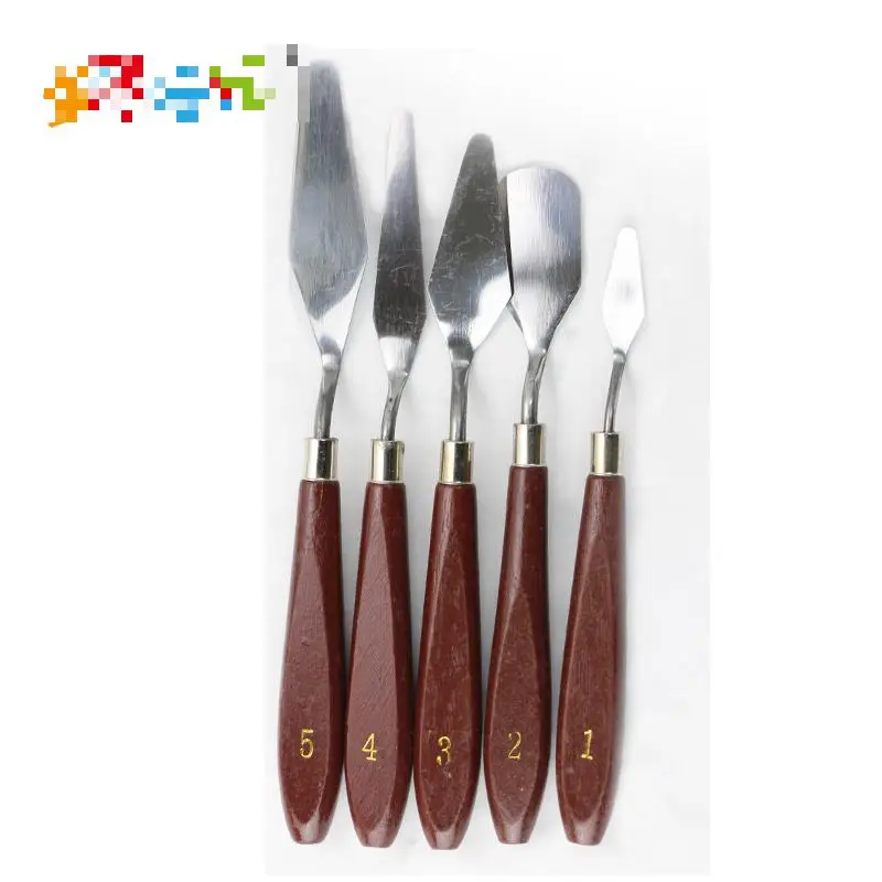5 шт./компл. масла малярный скребок Ножи инструменты Живопись Картины палитра