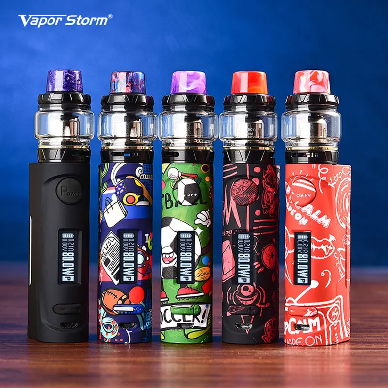 Оригинальная электронная сигарета Vapor Storm ECO Pro Box Mod 5-80 Вт Lion RDA /Hawk Tank kit контроль