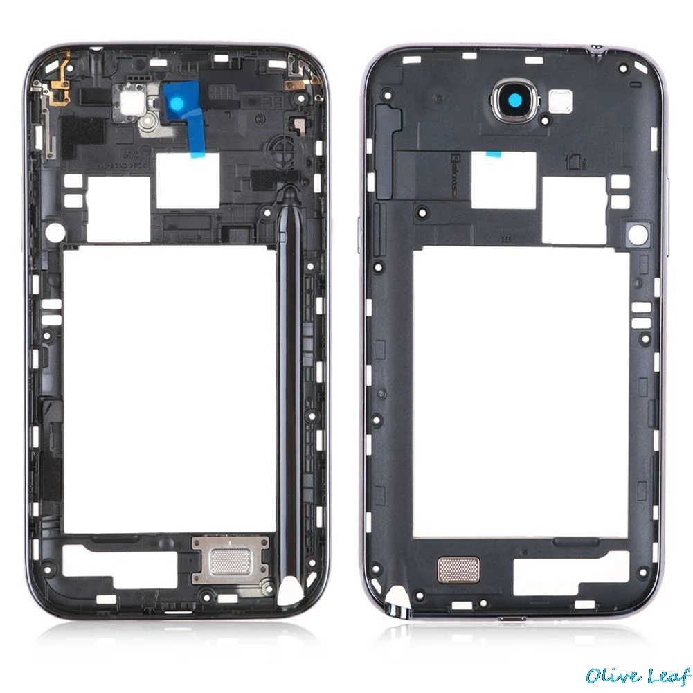 Оригинальный Новый N7100 средняя рамка Ремонт корпуса для Samsung Galaxy Note 2 II