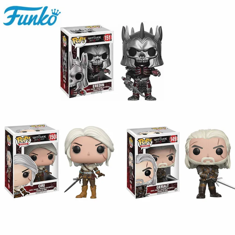 Funko pop The Ведьмак 3 Дикая Охота: #149 Geralt #151 Eredin #150 Ciri фигурка виниловые игрушки