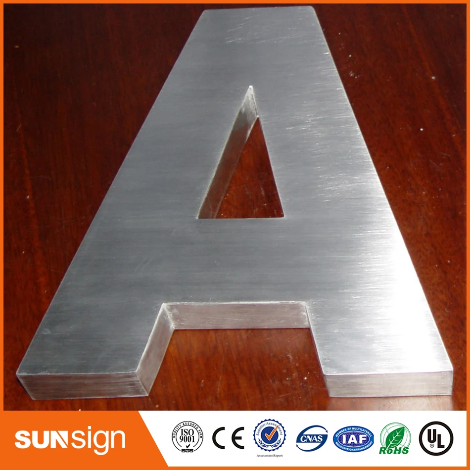 Матовая 3D буква из нержавеющей стали | Электронные компоненты и принадлежности