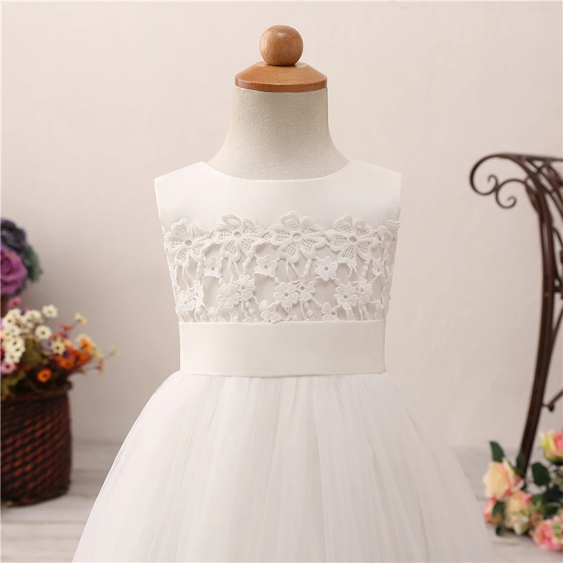 Женское бальное платье с бантом на спине Forevergracedress Белое Бальное Платье без