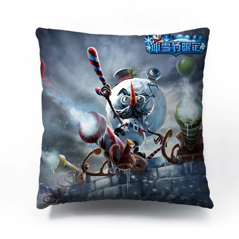 The Revered Inventor Heimerdinger Cushion cover pillow no filling double-side to printing Customizing all heroes | Дом и сад
