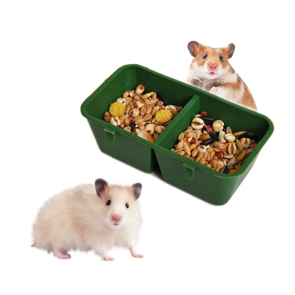 6 шт. кормушка для птиц миска еды с двойным отделением пластиковая Колыбель